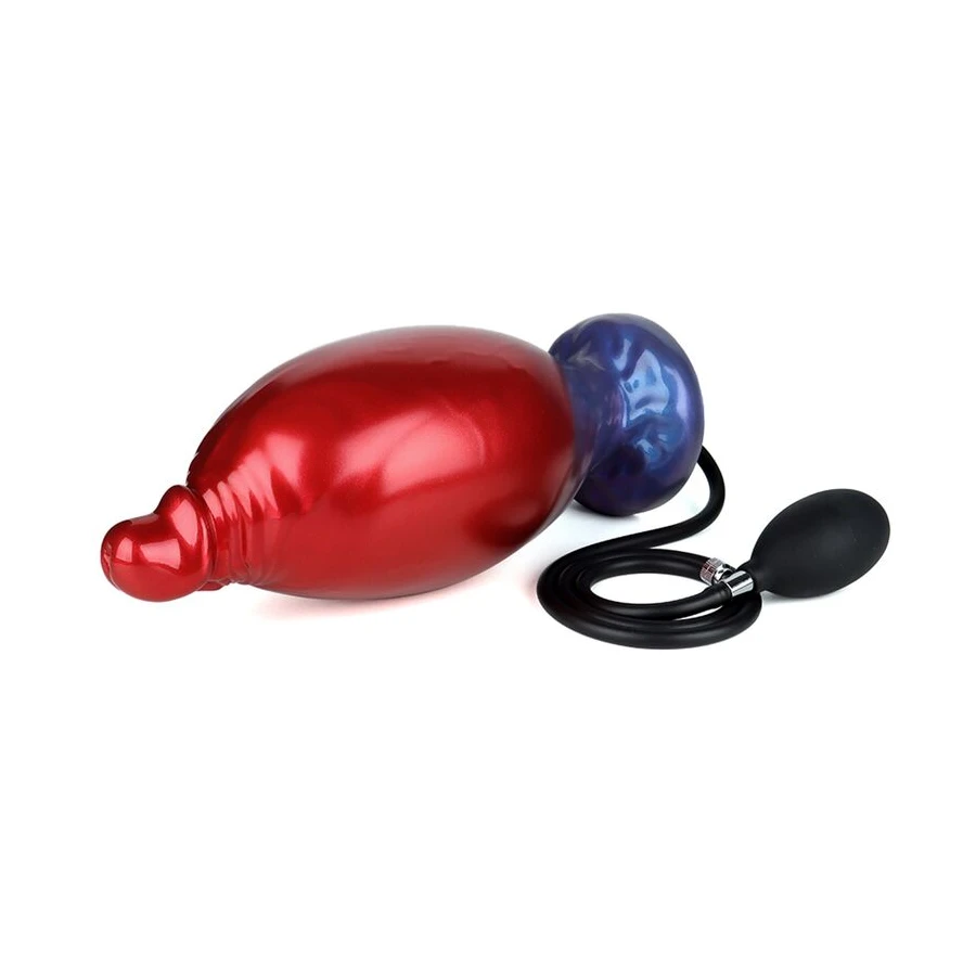 POWER MONSTERS - SHADOW BEHEMOTH DILDO GONFIABILE IN SILICONE BICOLORE 22 CM Ø 5 CM